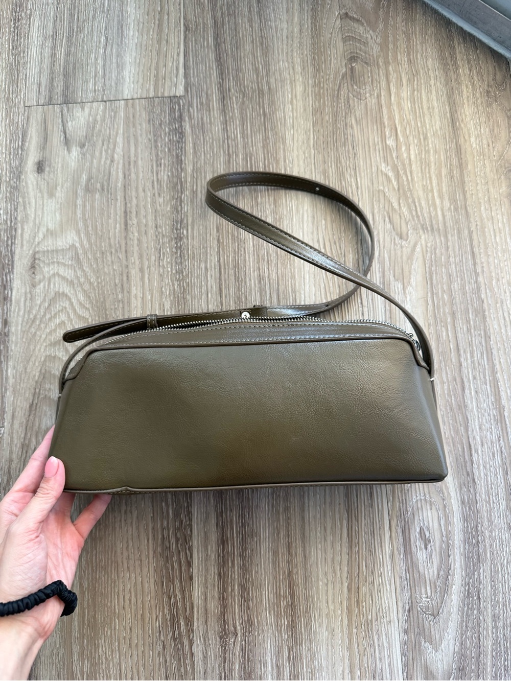 Zara Olive Green Shoulder Bag
